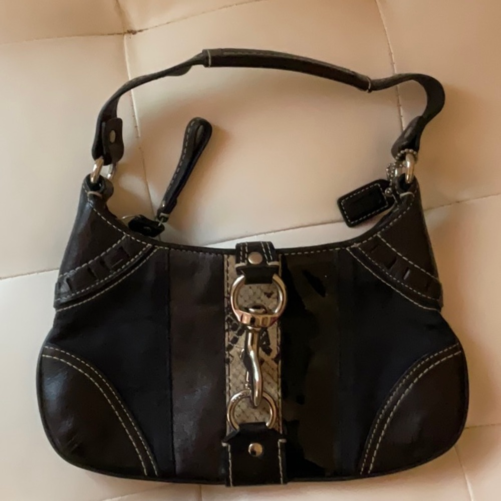 Vintage Coach signature python small purse F06K 10287